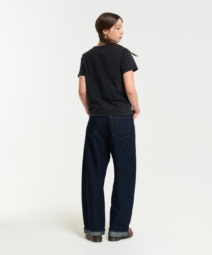 AECA (Woman) Team Aeca Pocket Painted Half Sleeve Tee-Black