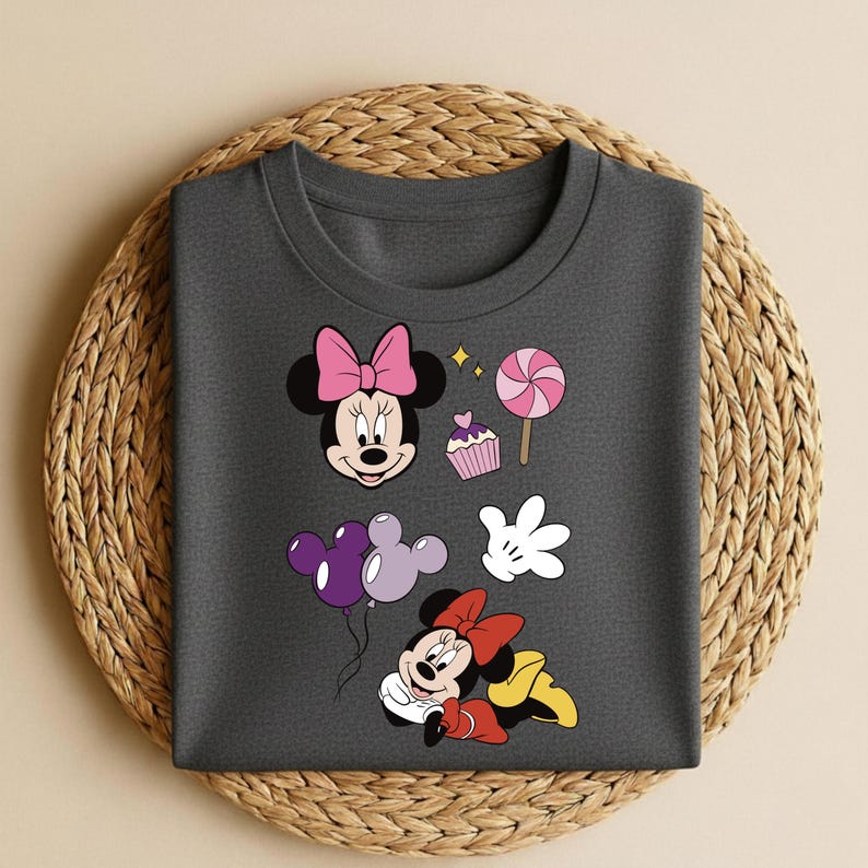 Minnie Magical Snacks Kids T-Shirt, Minnie Mouse Toddler Sweatshirt, Disney Snacks Baby, Mickey Balloons Shirt, Disney Family Shirt 160