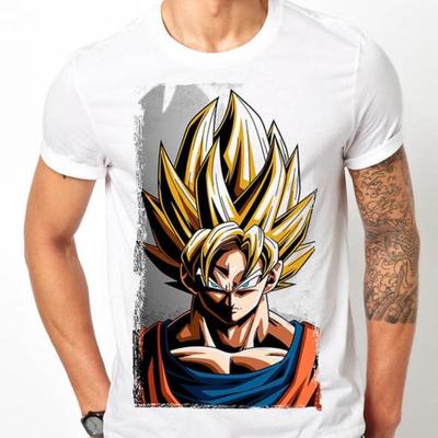 Modna koszulka Dragonball Z DBZ Goku z nadrukiem