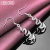 925 Sterling Silver Mode Geometriska Örhängen Bröllopssmycken