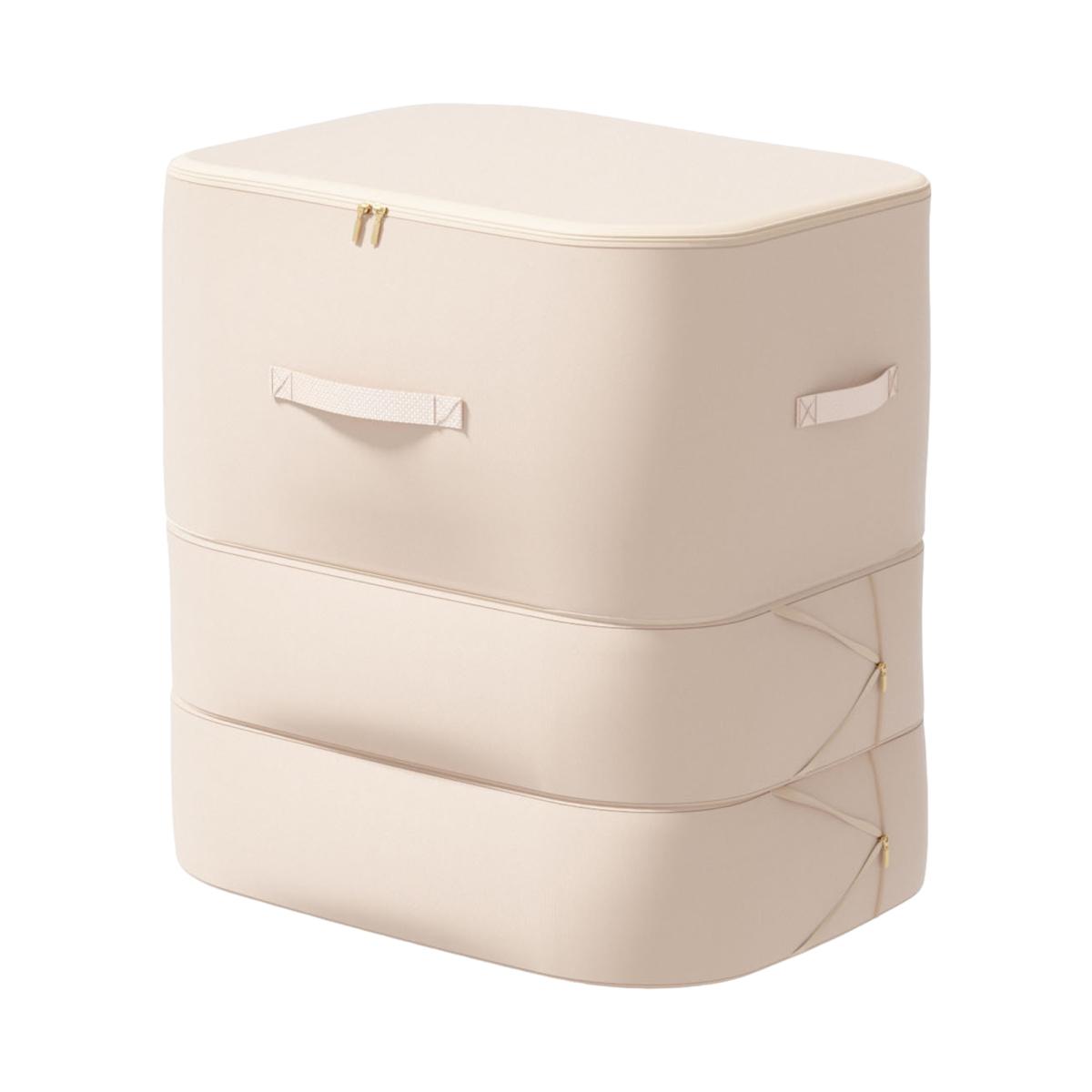 

Сумка для хранения Yousheng, ультракомпактный органайзер для самостоятельного сжатия, водонепроницаемая сумка для хранения одеял большой емкости L бежевый