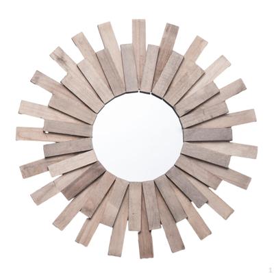 Contemporary Wooden Wall Mirror for Stylish Home Decor