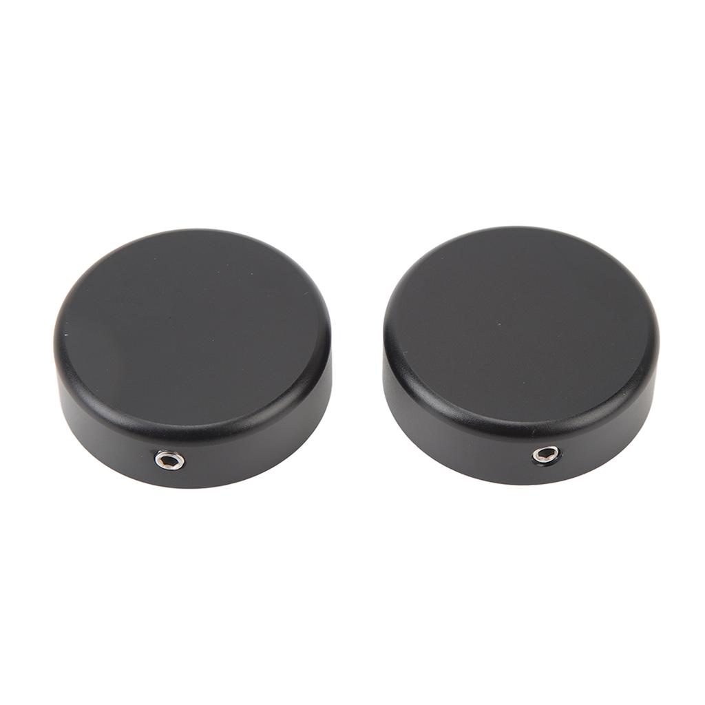 2Pcs Front Fork Stem Cover Durable Delicate Look Upper Fork Stem Cover Axle Nut Cap for CMX 250 300 500 Black