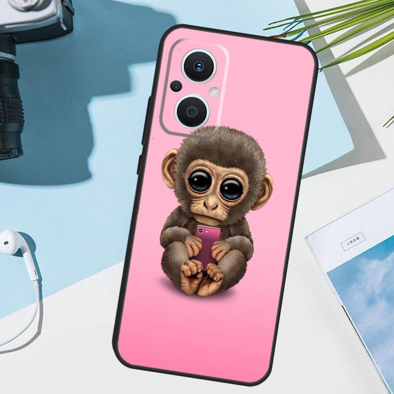 Monkey Gorilla Ape Baby Cover For OPPO Reno 12 F 13F 14F 11F 10 11 13 14 Pro 7 8 Lite OPPO Find X9 X5 X6 X8 Pro Case