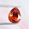 6.95 Ct Natural Orange Sapphire Pear Cut Loose Gemstone For Collection