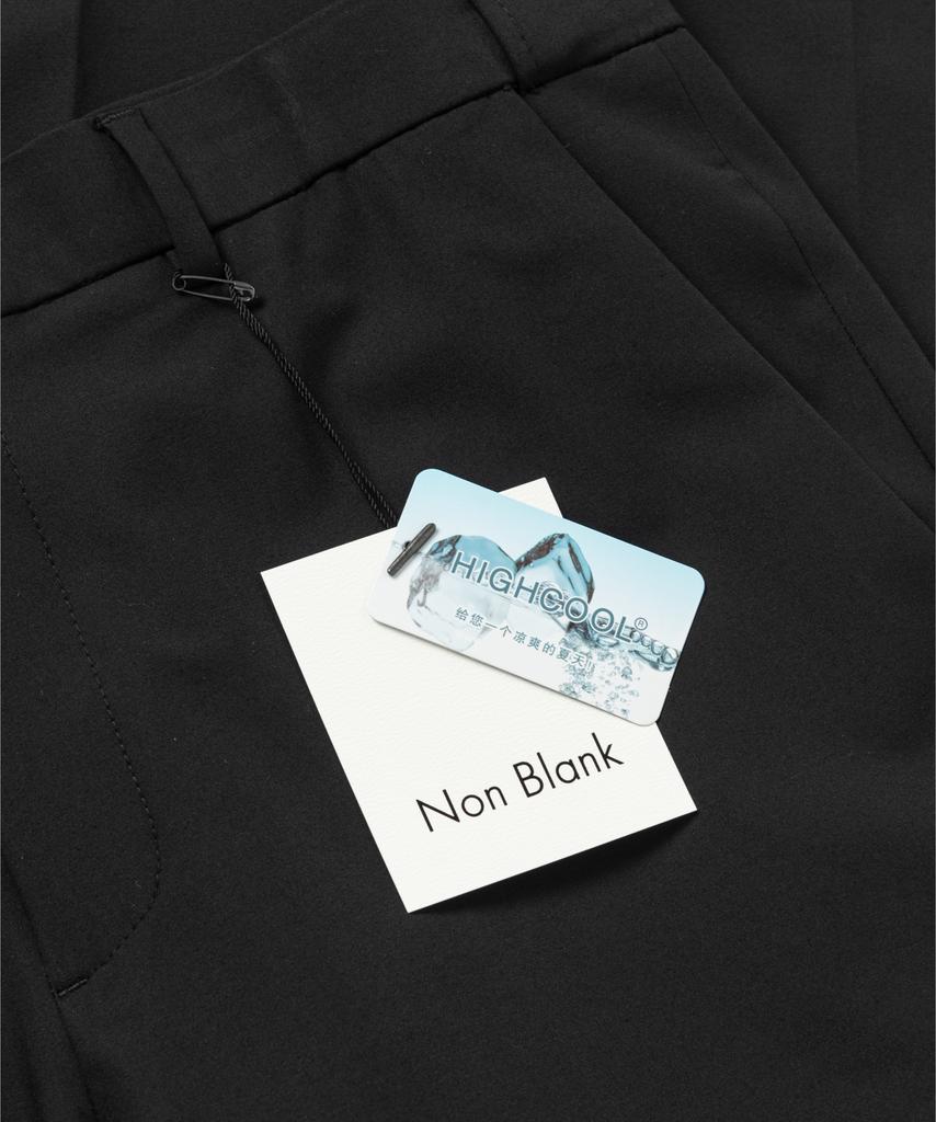 NONBLANK [Summer] Highcool Semi-Wide Fit Slacks_Black