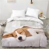 Animal Lie Down Dog Pet Bedding Set Duvet Cover Single Twin King Size Quilt Cover Home Textile Comforter