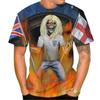 Magliette da calcio con bandiera palestinese alla moda, estive, casual, stampate in 3D, da uomo, larghe, con scollo a V, ad asciugatura rapida e traspiranti.
