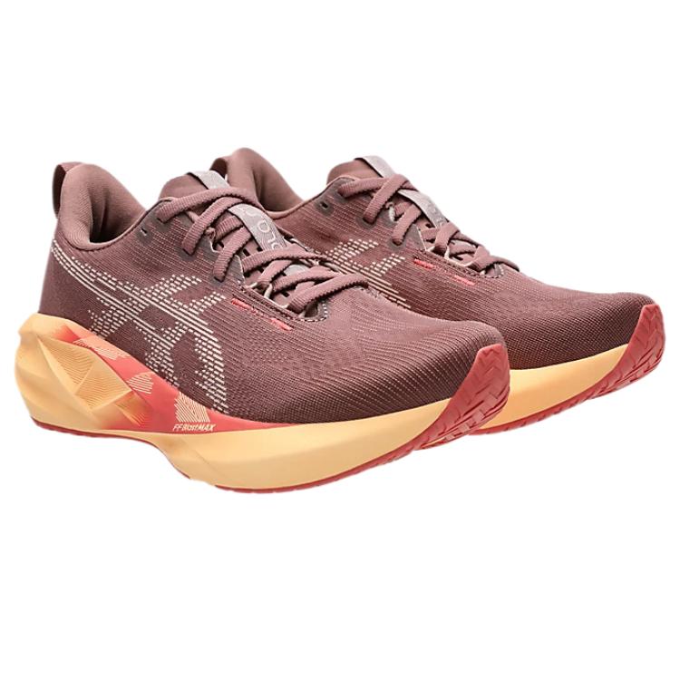 Asics Novablast 5 Comfortable Fashionable Minimalist Versatile Low-Top Running Shoes Women sneakers Brown 1012B765-600