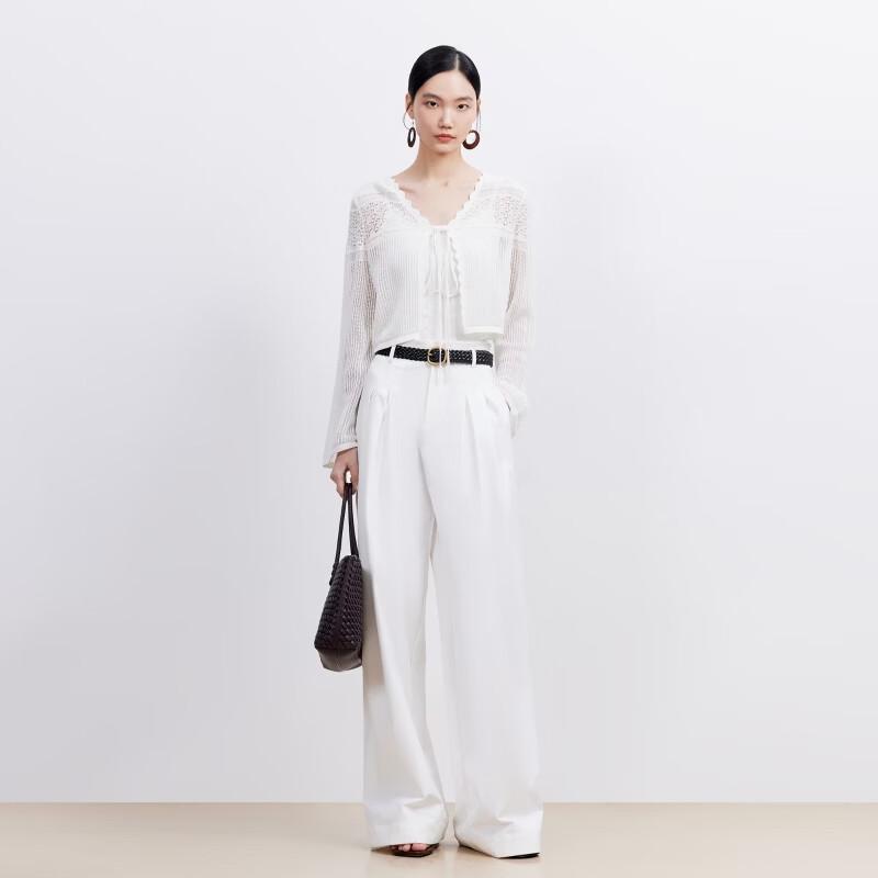 VEROMODA Women's V-Neck Knit Cardigan with Lyocell