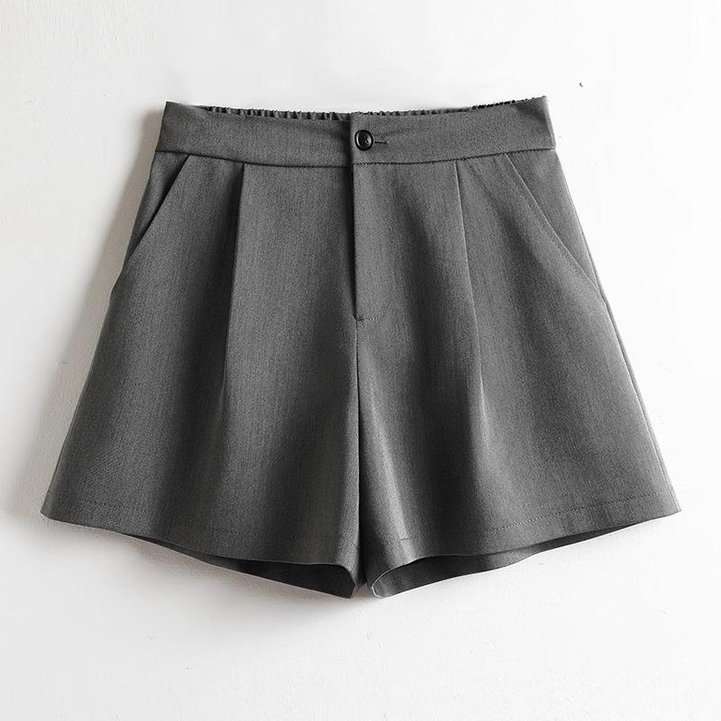 

Official Women s British Style Summer Elastic Wide-Leg Casual Shorts - 260g XL сірий