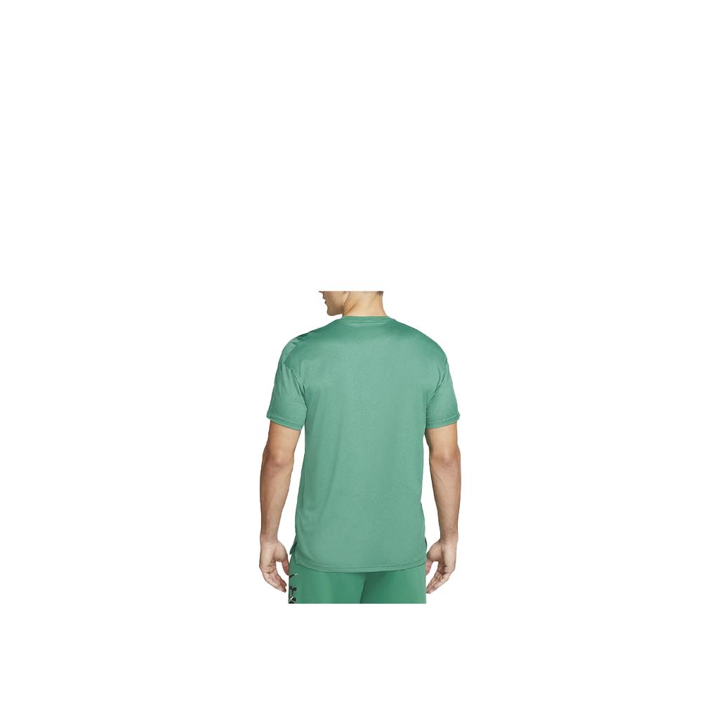 Nike Pro Dri-FIT Solid Color Casual Sports Quick-Dry Crew Neck Short Sleeve T-Shirt Men Tops Noble-Green CZ1182-333