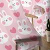 Easter Pink Bunny Tulle Curtains For Living Room Home Decor Window Curtain Kitchen Sheer Voile Curtain
