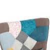 Color-matching Leisure Chair with Footstool, Backrest and Cushion, Living Room Leisure Chair Combination