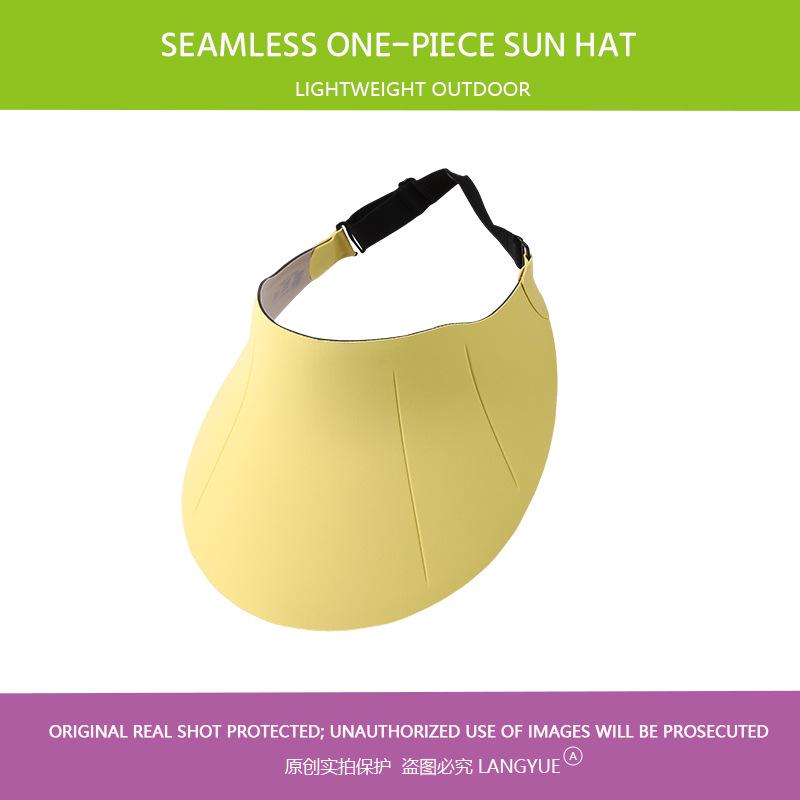 Women's Summer Adjustable Foldable Open-Top Sun Hat with Large Brim for Outdoor Travel