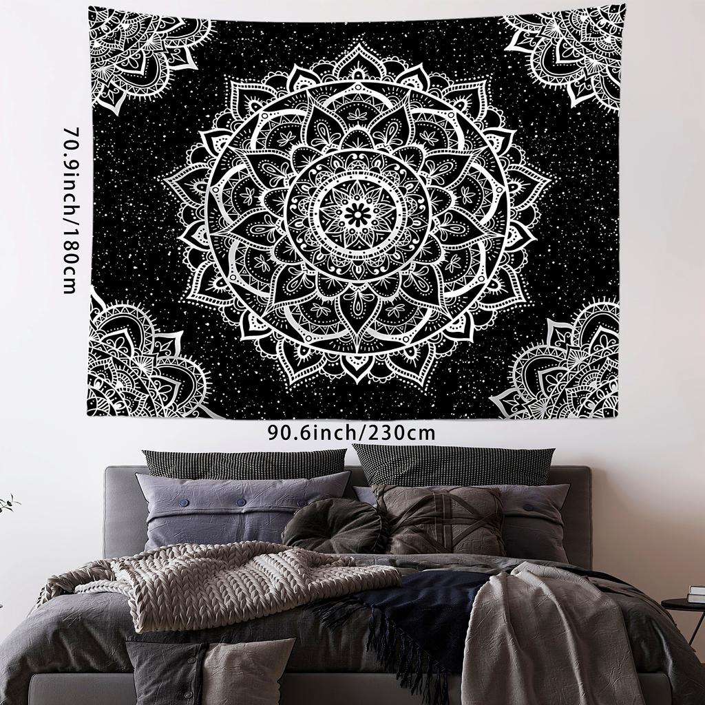 VIKAMA Mandala Bohemian Tapestry Living Room Bedroom Yoga Studio Café Decor Tapestry Home Decor Wall Hanging