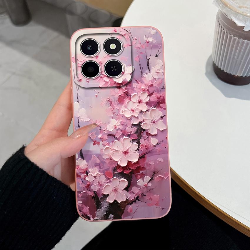 For Honor X6c X6d X5a X5c X6a X7a X8d X9d X8c X7 X8 X6 Phone Case Pretty Flowers Patterns Lightweight Soft Silicone Cover For Honor Protective Housing