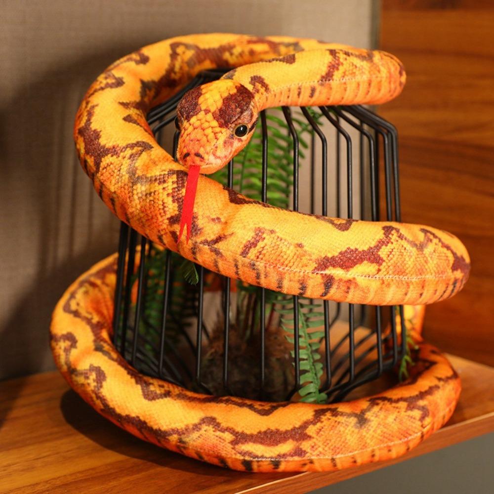 Stuffed Animals Giant Snakes Toy 110/160cm Doll Reptile Artificial  Python Plush Toy  Home Decor