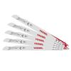 VESSEL Saber Saw Blade Cheetah Metal Ironworking 18 Teeth Thickness 0.9mm Total Length 250mm 5 Pieces SBC-1825-5