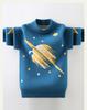 Boys' Fleece-Lined Round Neck Korean-Style Sweater: Thick Knitwear for Autumn and Winter