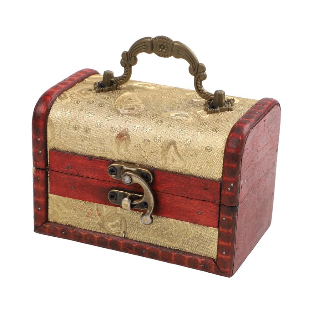 Jacquard Jewelry Organizer Vintage Storage Box Decorative Piece