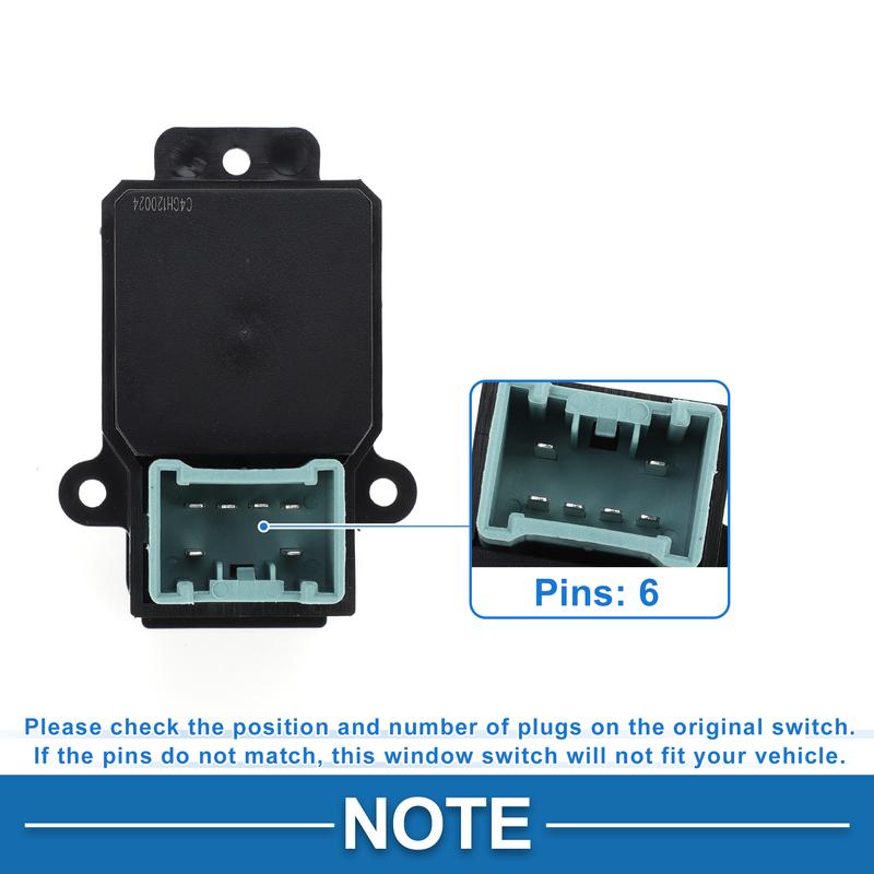 X Autohaux Rear Passenger Side Power Window Switch for Honda Accord Odyssey No.35770SDAA21