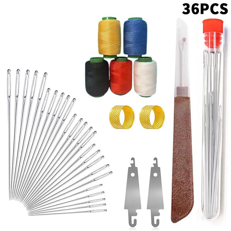 Enhanced Stitching Needle Set, 2025 High-Quality Steel, Big Eye for Easy Threading, Contains 31/34/36 Needles