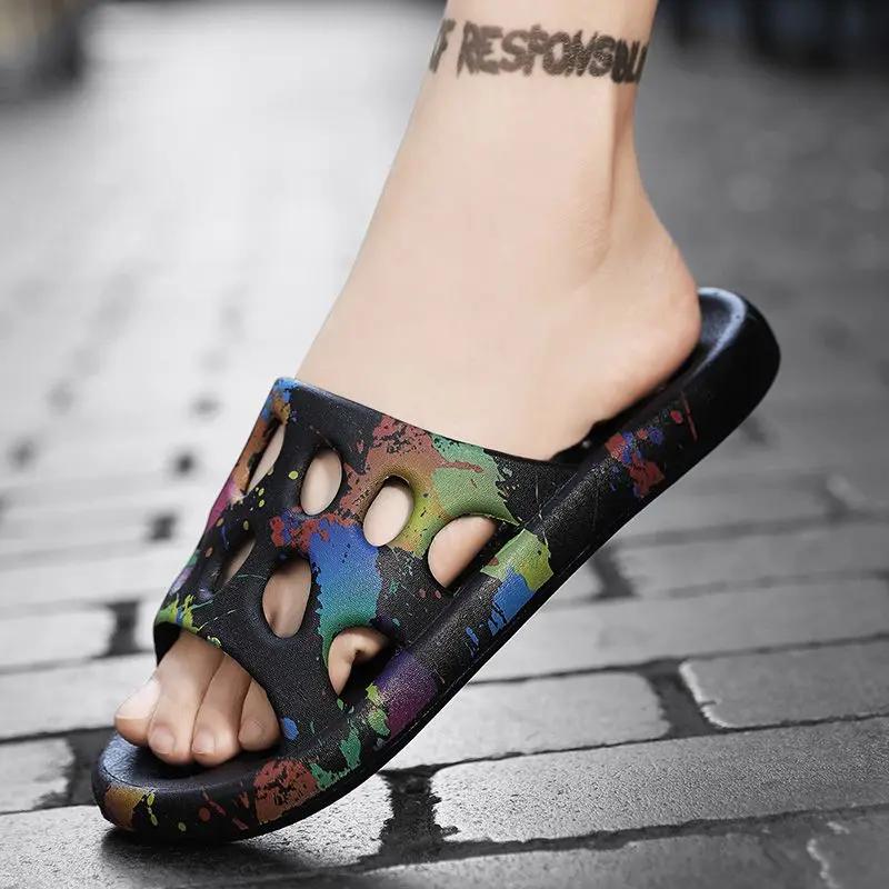 Fashion Slides Sabot Black Eva Height Beach Male Slipper Heather Fun High Quality Fashion Y2k Adult Designer Luxury Elegant Men's Shoe