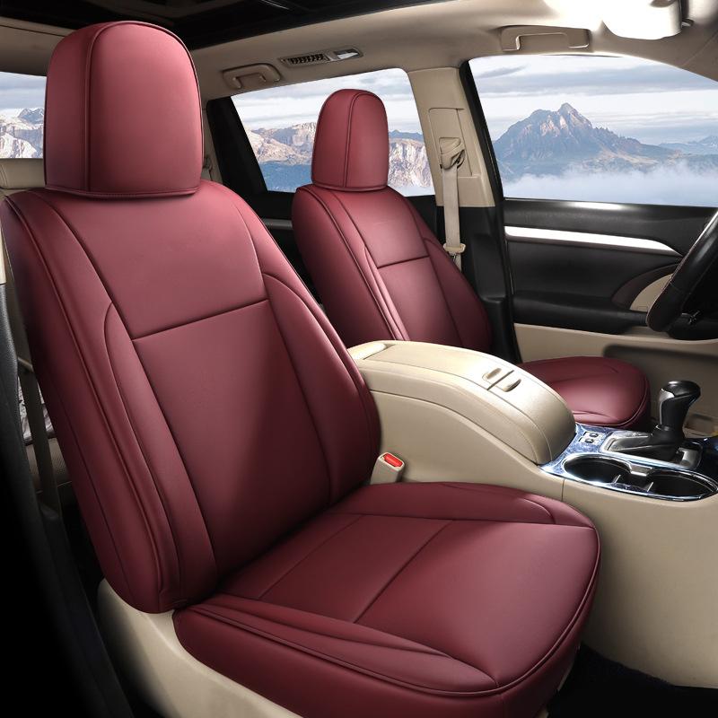 Original Car Seat Covers 1:1 Custom Model For Select Toyota Highlander 2015 2016 2017 2018 5 Seats  Auto Accessories Styling