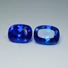 Natural Blue Tanzanite Loose Gemstone Cushion Cut 21.05 Ct Pair for Jewelry Making and Crafts