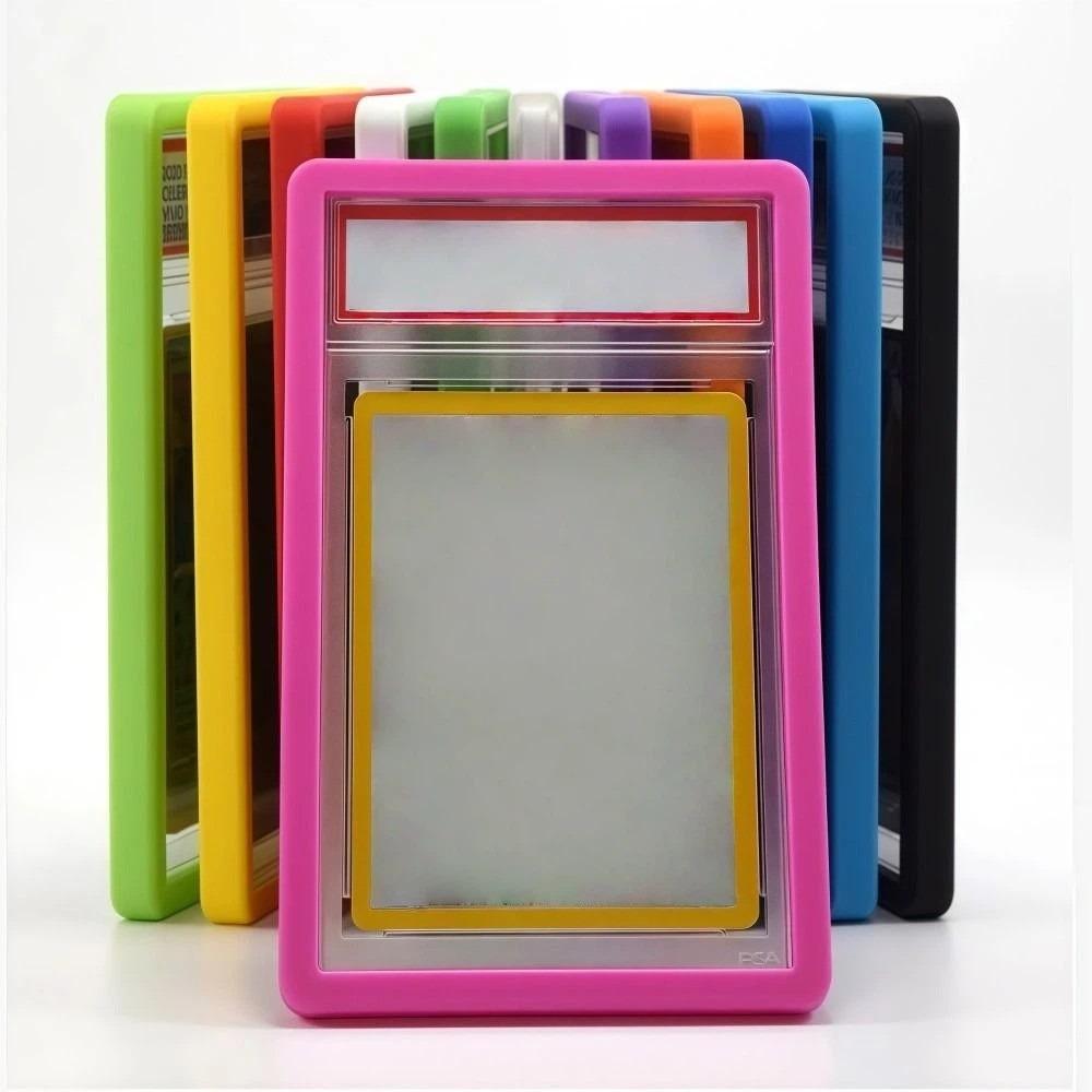 Trading Card Soft Silicone Frame Silicone Tight Fit 35PT Protective Case Shock Absorption Lightweight Rating Cards Holder