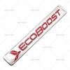 2 Stück/Los 3D Metall FORD ECOBOOST Auto Emblem Auto Plakette Heckklappe Namensschild Aufkleber Seitenkotflügel Aufkleber
