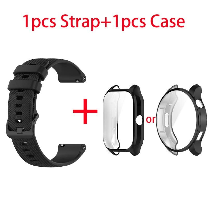 Θήκη + λουράκι για λουράκι ρολογιού Amazfit GTS4 Mini έξυπνο ρολόι Βραχιόλι με λουράκι σιλικόνης για Huami Amazfit GTS2 GTS2 Mini GTR4 GTR2 Sports Silicone Band