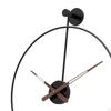Clock Simple Mute Iron Single Decorative for Home Decor Restaurant Living Room Classroom Farmhouse