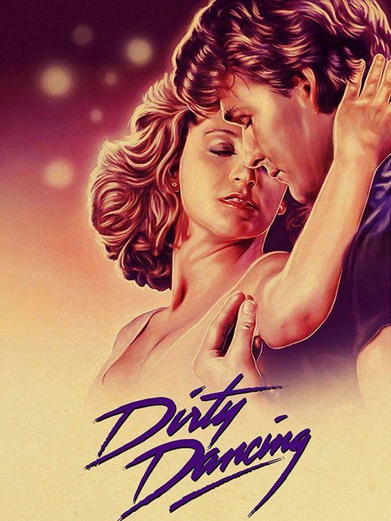 Kit cuadrado de póster de película Dirty Dancing pegatina de pared para decoración del hogar