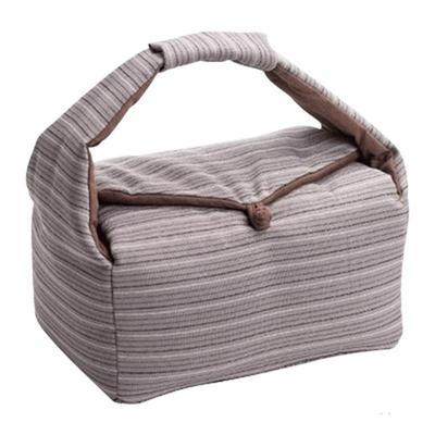 Portable Cotton Linen Tote for Tea Set - Travel Storage Bag with Gift Box for Teapot & Teacup
