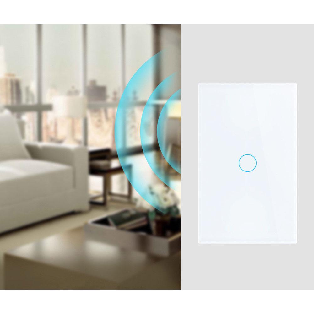

Tuya Smart WiFi Touch Switch with RF433 and Voice Control for Google Assistant 120 Type 1 Gang Black