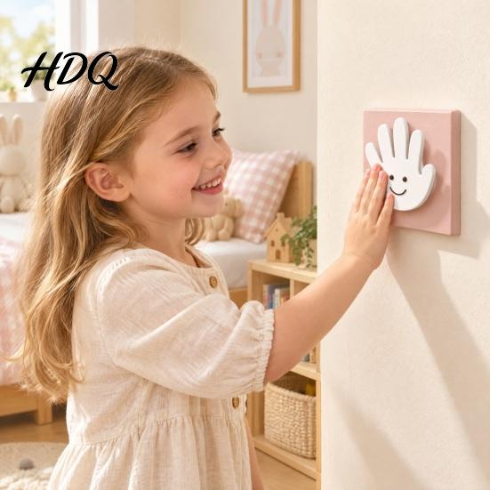 Cute Palm Light Switch Guard 3D Printed High Five Plate Covers Decorative Bedroom Wall Decoration Cover Plate Creative Outlet Covers Faceplate