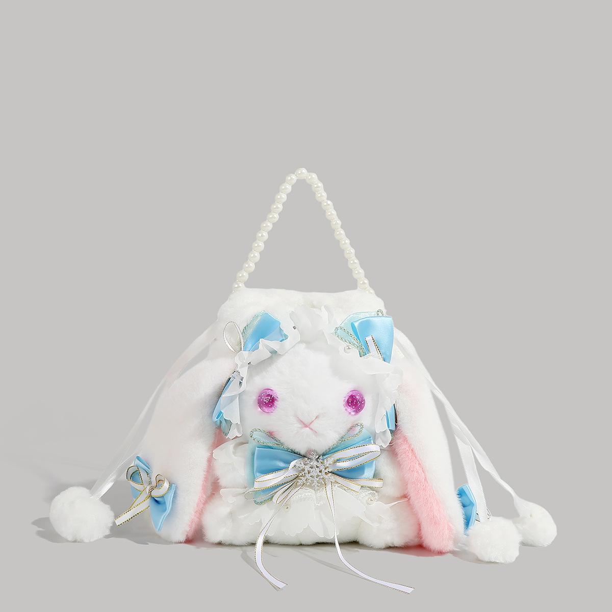 

Cute Lolita Bag New Cartoon Plush Bag Little Doll Birthday Gift Little White Rabbit Crossbody Bag