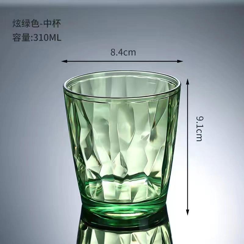 Plastic Wine Glasses Unbreakable Acrylic Drinking Glass Reusable Beer Cup Buffet Cups Juice Glasses for Home Wedding Party