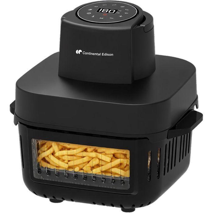 Continental Edison Noir Friteuse Sans Huile Cefr642g 1600W Double 6L/4,2L 7 Programmes - Image 3