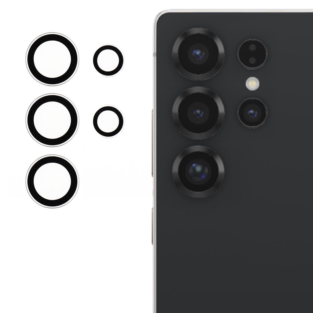 For Samsung Galaxy S25 Ultra Camera Lens Protector Electroplating Clear Tempered Glass Lens Film