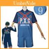 Blue Lock Cosplay Athletic Short Sleeve Competition Jersey Rin Itoshi High School Sports Set Shido Ryusei Anime Outfit For Game Role Playing
