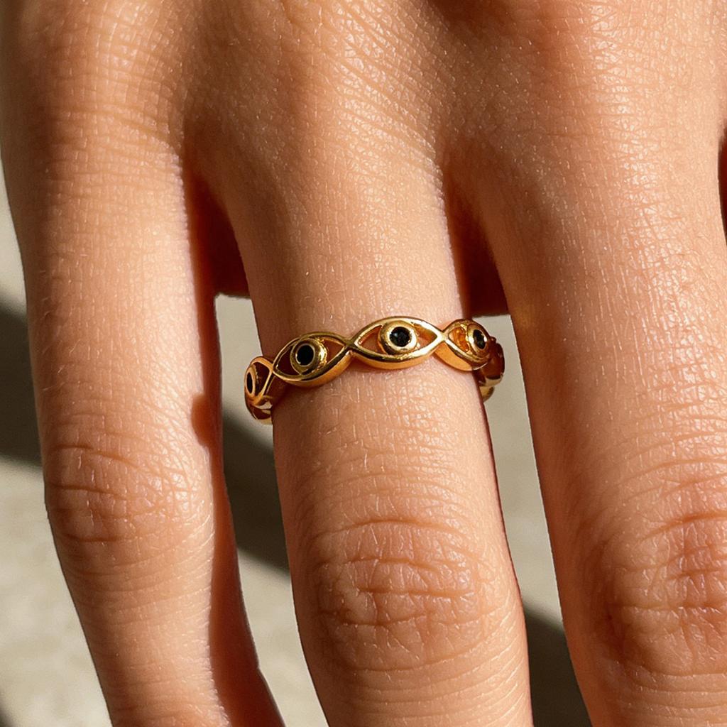 Minimalist Gold Color Rings For Women Heart Romantic Anillos Stainless Steel Corss Hollow Ring Lucky Jewelry 2026 New Gift