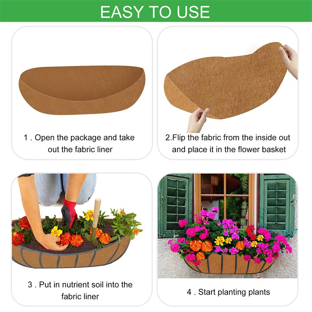 3pcs Fabric Replacement Liners For Garden Troughs Pack Of 3 Replacement Non-woven Liner Plant Liner