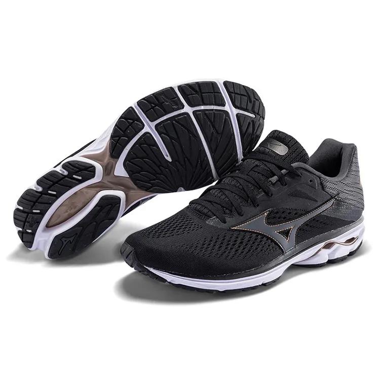Mizuno Womens Wave Rider 23 'Black' (women's sizes) Black / White / Grey Running Shoes J1GD190351
