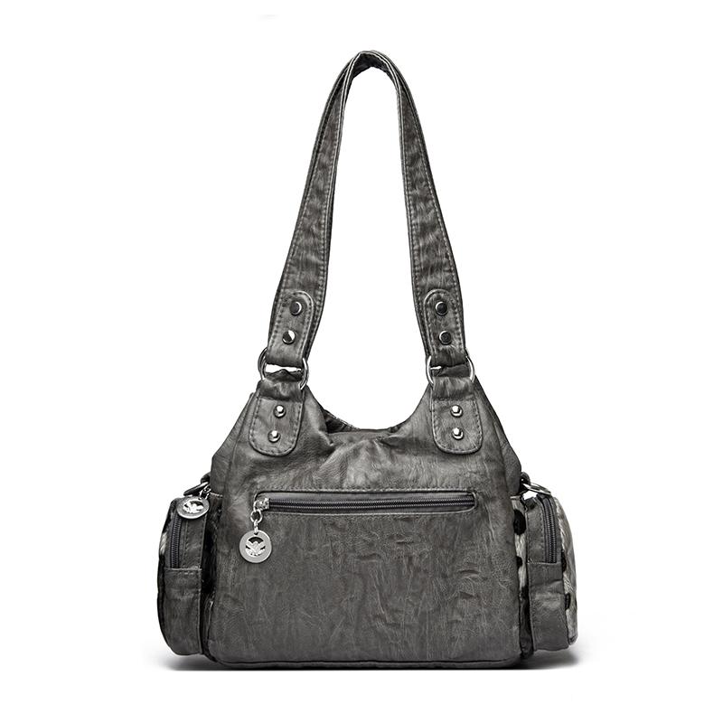 Women Y2K Leopard Print Faux Leather Shoulder Bag, Gothic Chain Butterfly Crossbody Handbag, Large Capacity Multi Pocket Punk Style Daily Travel Tote