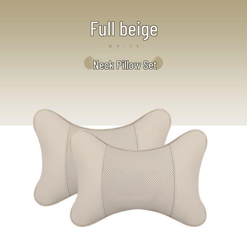 Zestaw poduszki pod kark na zagłówek samochodowy i poduszki lędźwiowej