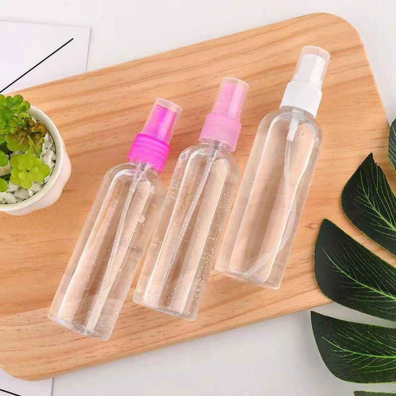 Clear Fine Mist Spray Bottle for Perfume or Toner - Portable, Press Type Plastic 