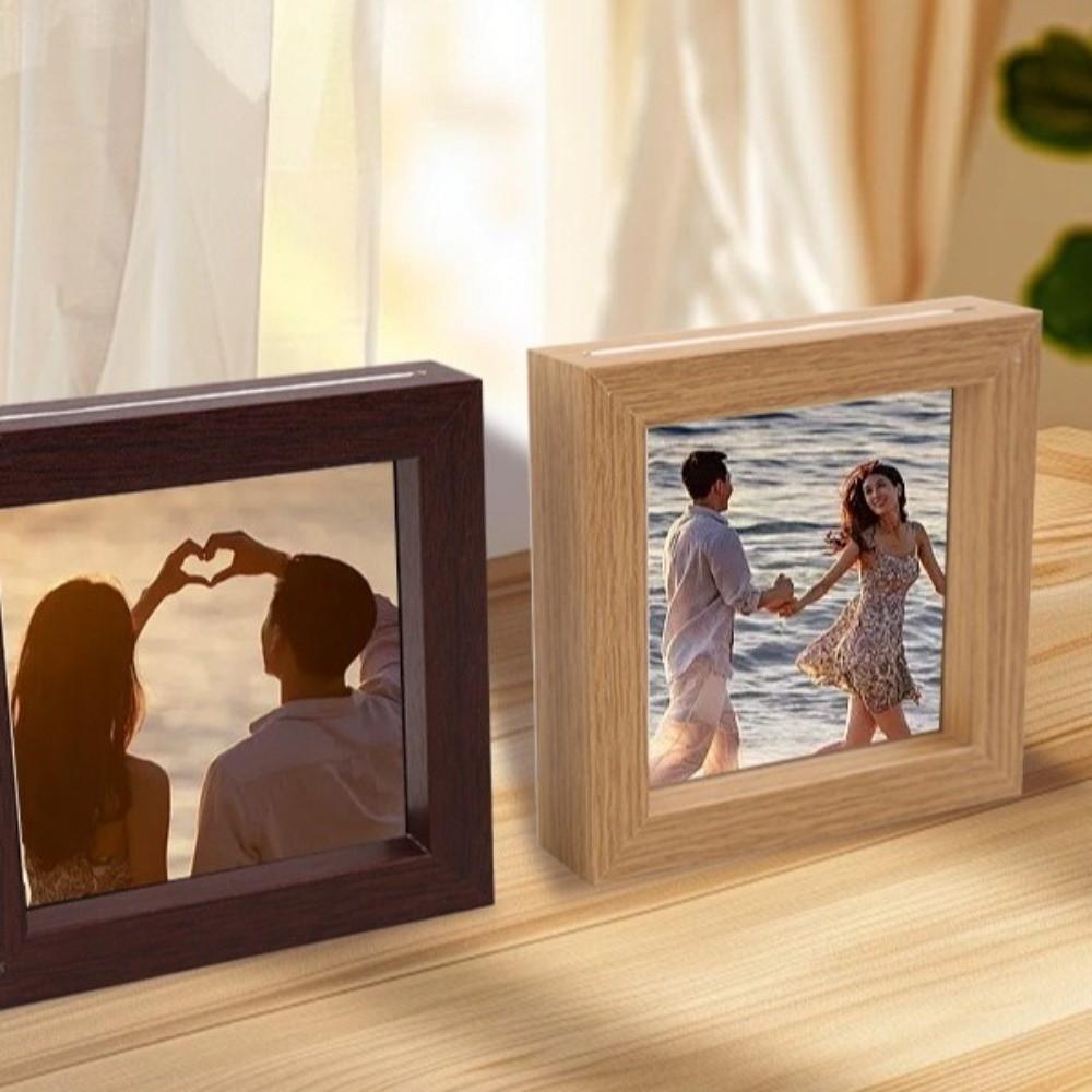 5PCS Square Magnetic Photo Frame Decorative Fridge Magnet Mini Picture Frames  Room Decoration